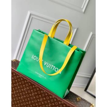 Louis Vuitton Shopper Tote MM bag in Calf Leather M24457 Green 2024 (KI-240807018)