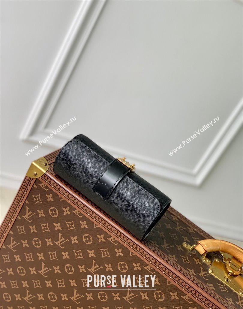 Louis Vuitton Etui Bijoux Jewelry Case in Black Grained Leather M10145 2024 (KI-240807020)