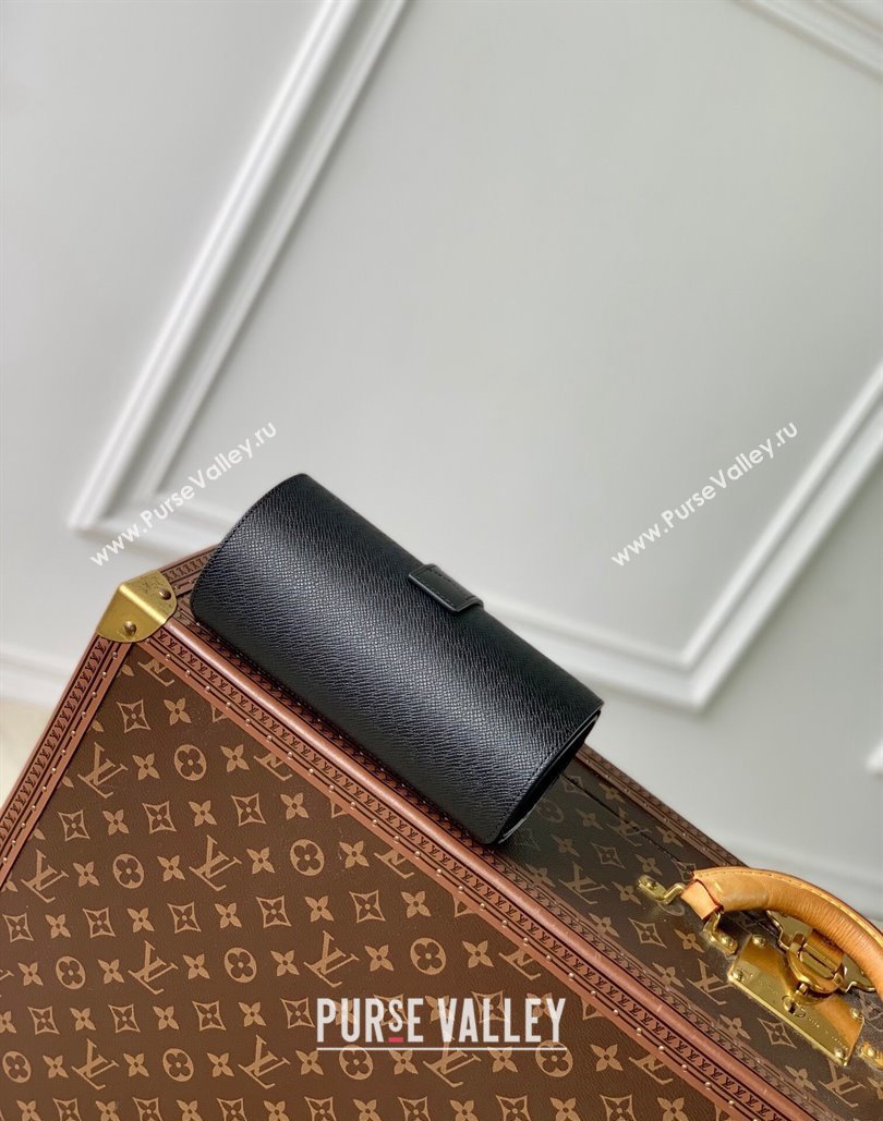 Louis Vuitton Etui Bijoux Jewelry Case in Black Grained Leather M10145 2024 (KI-240807020)