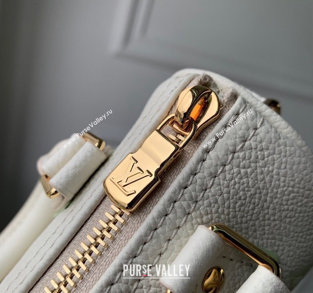 Louis Vuitton Nano Speedy Mini Bag in Bicolor Monogram Leather M24169 White/Green 2024 (KI-240807001)