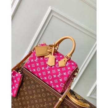 Louis Vuitton Speedy P9 Bandouliere 25 Bag in Soft Calfskin M11562 Dark Pink 2024 Runway (KI-240807006)