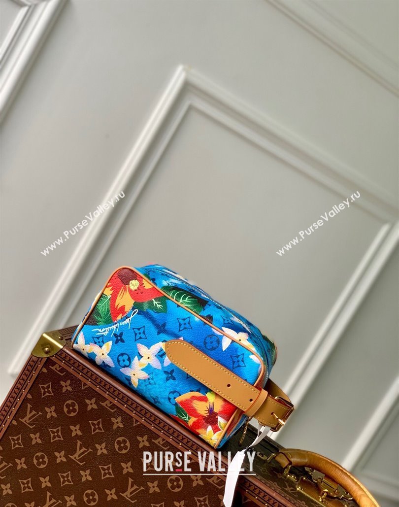 Louis Vuitton Locker Dopp Kit Clutch in Monogram Surfin Canvas M24799 Sky Blue 2024 (KI-240807056)