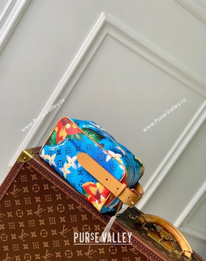 Louis Vuitton Locker Dopp Kit Clutch in Monogram Surfin Canvas M24799 Sky Blue 2024 (KI-240807056)