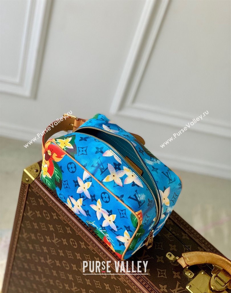 Louis Vuitton Locker Dopp Kit Clutch in Monogram Surfin Canvas M24799 Sky Blue 2024 (KI-240807056)