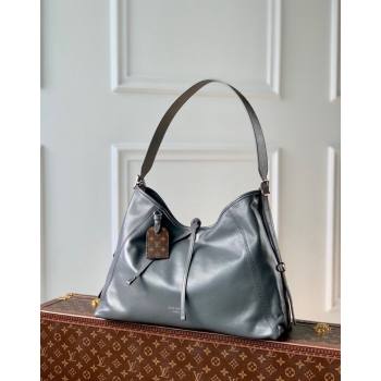 Louis Vuitton CarryAll Dark MM Hobo Bag in Lambskin M12583 Trianon Grey 2024 (KI-240807048)