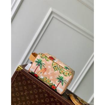 Louis Vuitton Locker Dopp Kit Clutch in Monogram Surfin Canvas M24799 Sand Beige 2024 (KI-240807057)