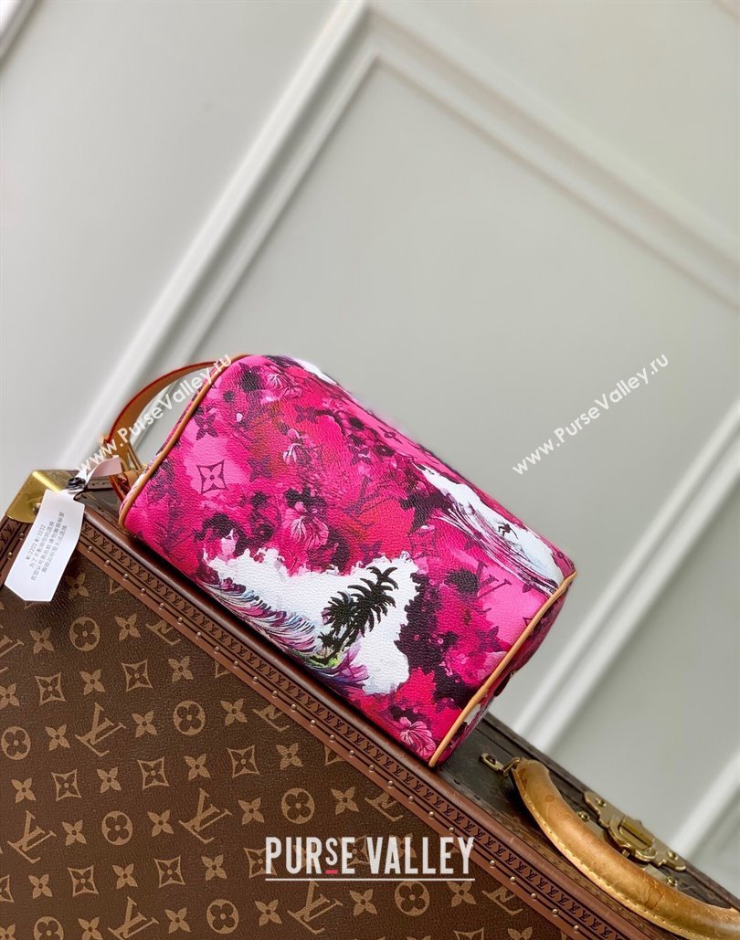 Louis Vuitton Locker Dopp Kit Clutch in Monogram Surfin Canvas M24799 Dark Pink 2024 (KI-240807058)