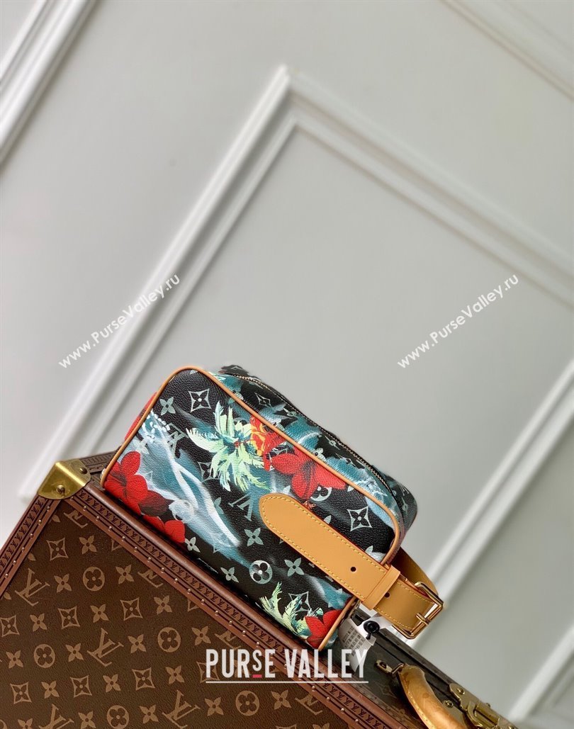 Louis Vuitton Locker Dopp Kit Clutch in Monogram Surfin Canvas M24799 Sky Blue 2024 (KI-240807059)