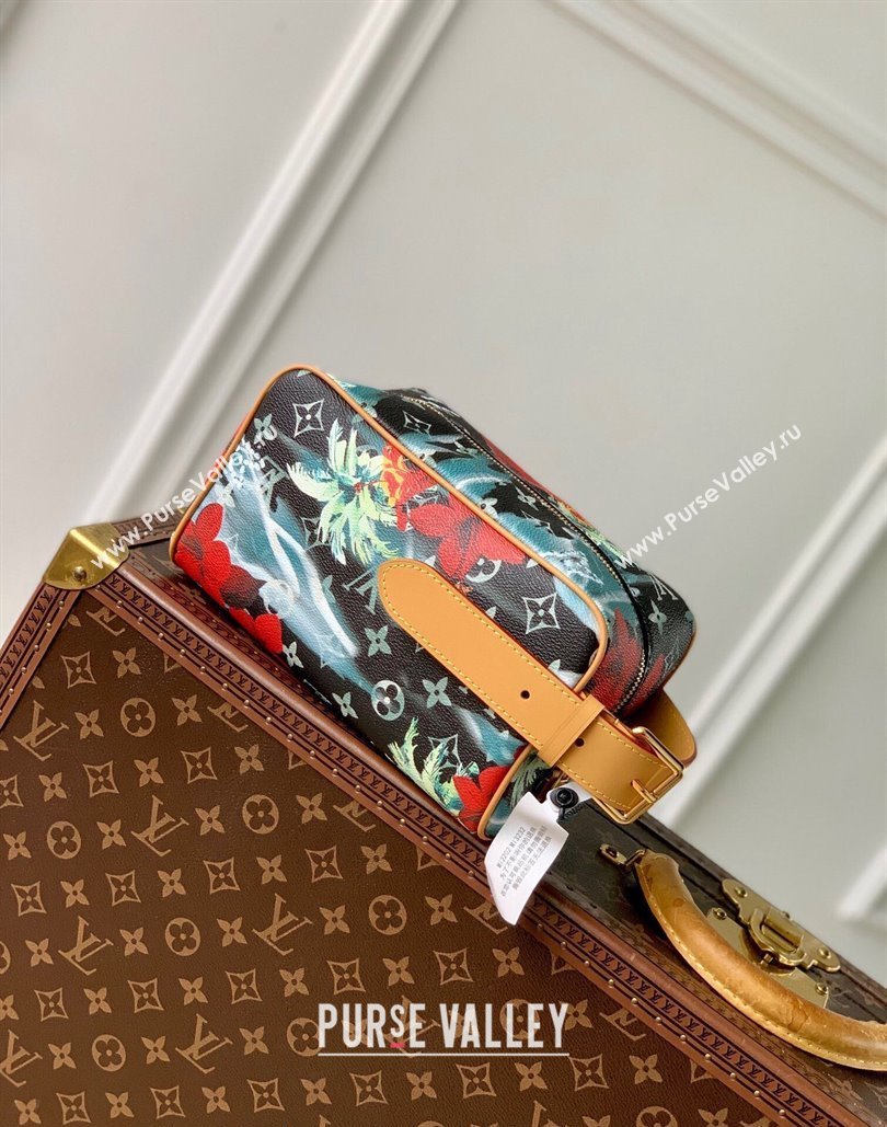 Louis Vuitton Locker Dopp Kit Clutch in Monogram Surfin Canvas M24799 Sky Blue 2024 (KI-240807059)