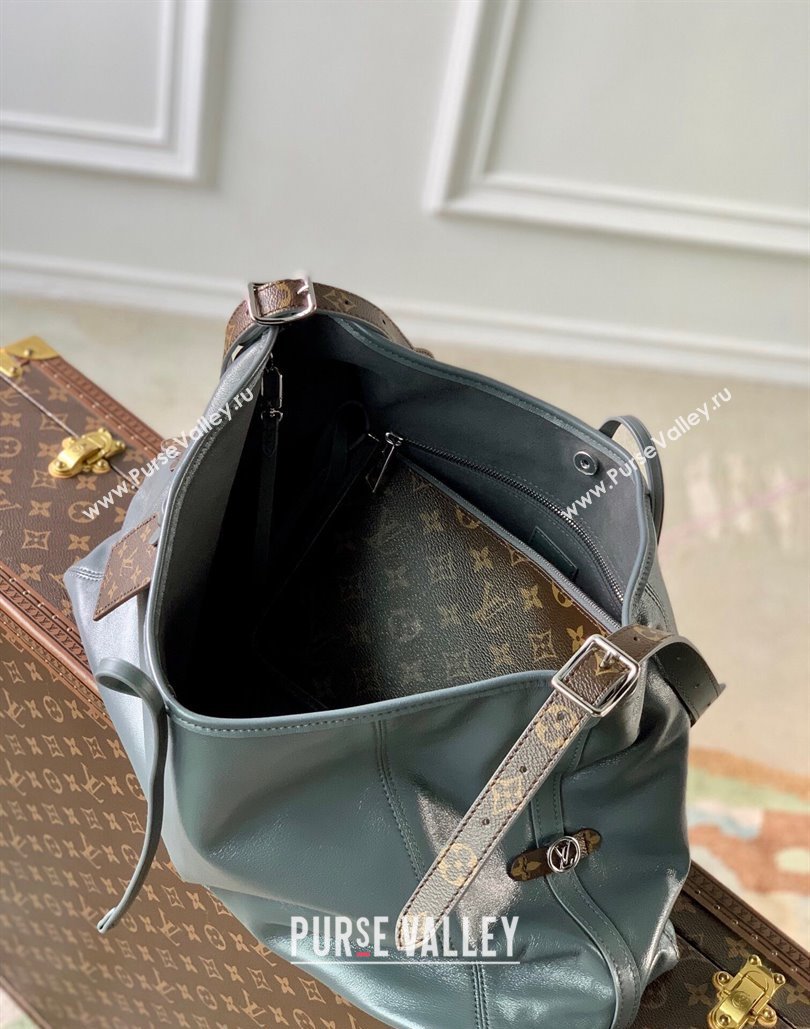 Louis Vuitton CarryAll Dark MM Hobo Bag in Lambskin M12583 Trianon Grey 2024 (KI-240807048)