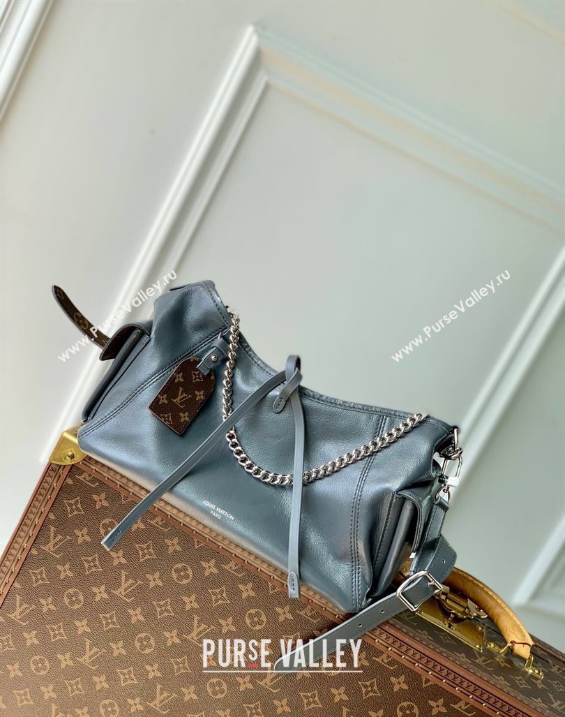 Louis Vuitton CarryAll Cargo PM Hobo Bag in Lambskin M12579 Trianon Grey 2024 (KI-240807047)