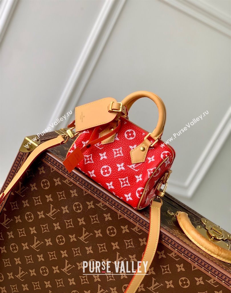 Louis Vuitton Speedy P9 Bandouliere 18 Bag in Soft calfskin Red M24419 2024 Runway (KI-240807011)