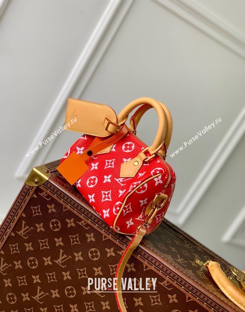 Louis Vuitton Speedy P9 Bandouliere 18 Bag in Soft calfskin Red M24419 2024 Runway (KI-240807011)