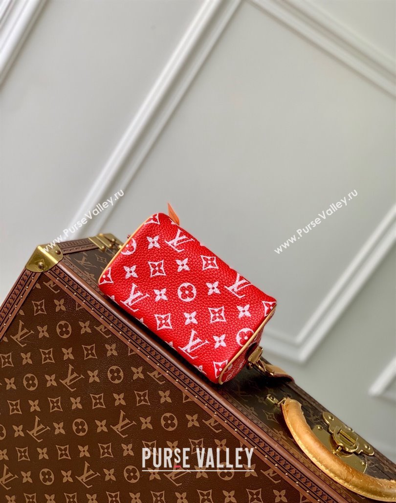 Louis Vuitton Speedy P9 Bandouliere 18 Bag in Soft calfskin Red M24419 2024 Runway (KI-240807011)