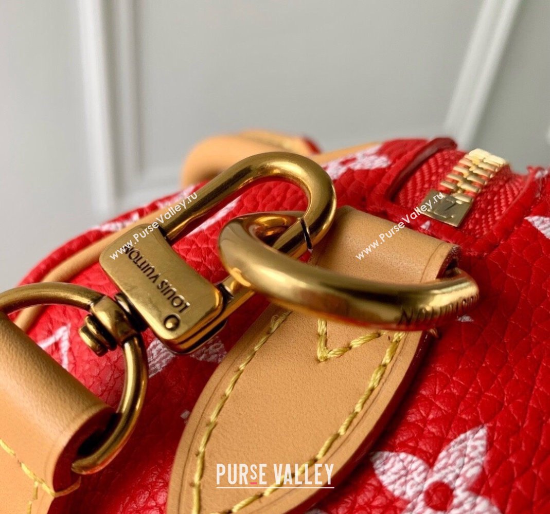 Louis Vuitton Speedy P9 Bandouliere 18 Bag in Soft calfskin Red M24419 2024 Runway (KI-240807011)