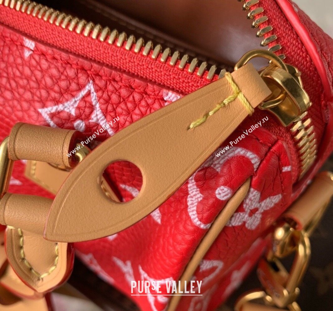 Louis Vuitton Speedy P9 Bandouliere 18 Bag in Soft calfskin Red M24419 2024 Runway (KI-240807011)