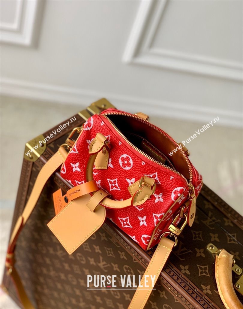 Louis Vuitton Speedy P9 Bandouliere 18 Bag in Soft calfskin Red M24419 2024 Runway (KI-240807011)