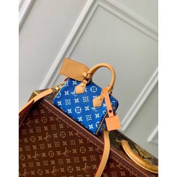 Louis Vuitton Speedy P9 Bandouliere 18 Bag in Soft calfskin M24419 Bleu Blue 2024 Runway (KI-240807012)