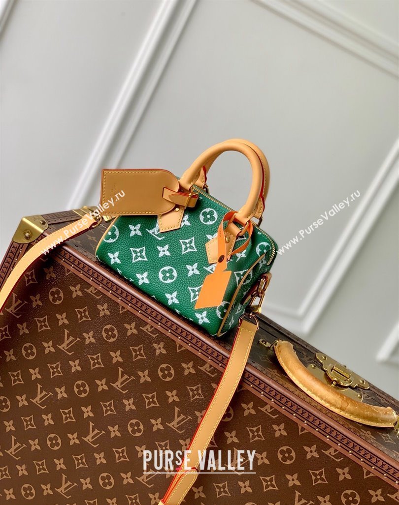 Louis Vuitton Speedy P9 Bandouliere 18 Bag in Soft calfskin Vert Green M24419 2024 Runway (KI-240807013)
