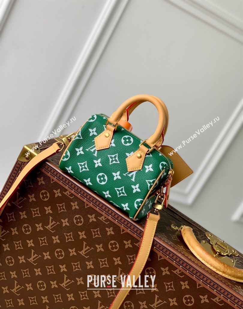 Louis Vuitton Speedy P9 Bandouliere 18 Bag in Soft calfskin Vert Green M24419 2024 Runway (KI-240807013)