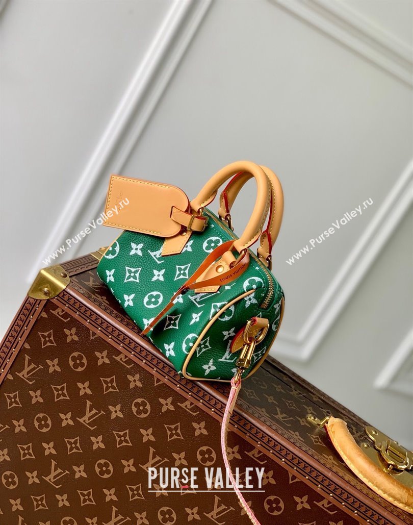Louis Vuitton Speedy P9 Bandouliere 18 Bag in Soft calfskin Vert Green M24419 2024 Runway (KI-240807013)
