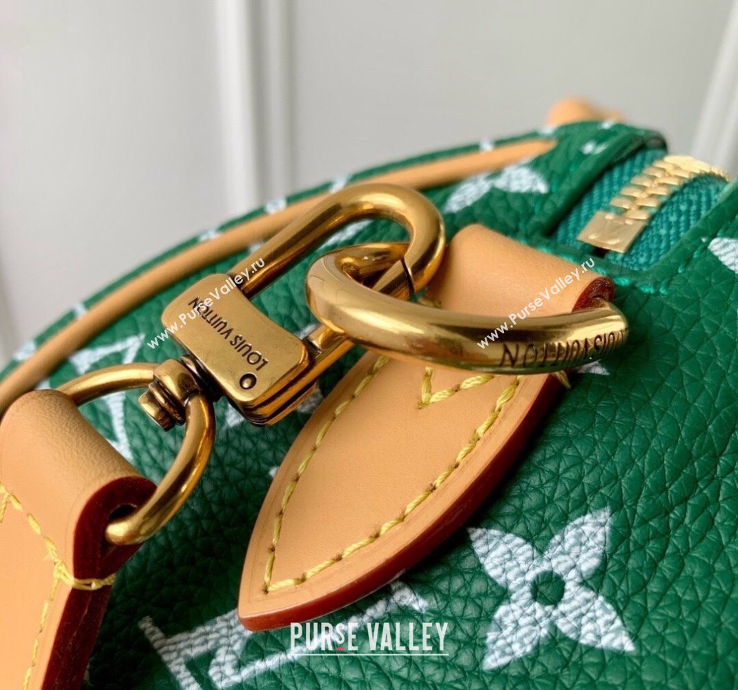 Louis Vuitton Speedy P9 Bandouliere 18 Bag in Soft calfskin Vert Green M24419 2024 Runway (KI-240807013)