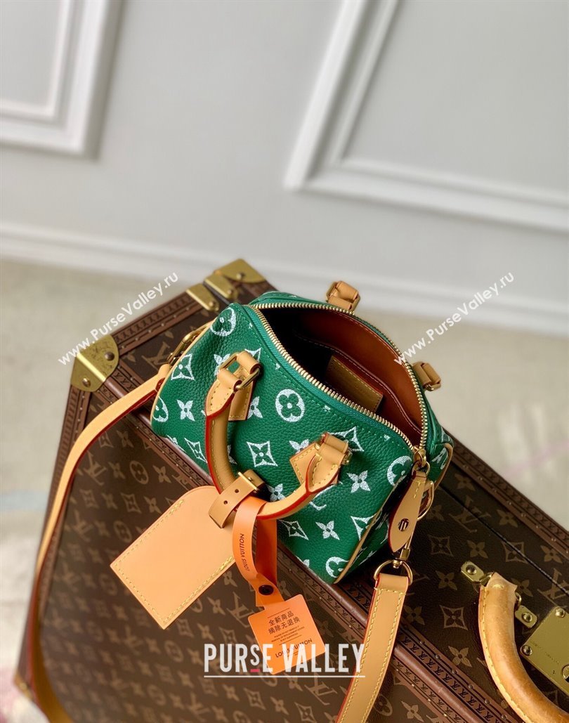 Louis Vuitton Speedy P9 Bandouliere 18 Bag in Soft calfskin Vert Green M24419 2024 Runway (KI-240807013)