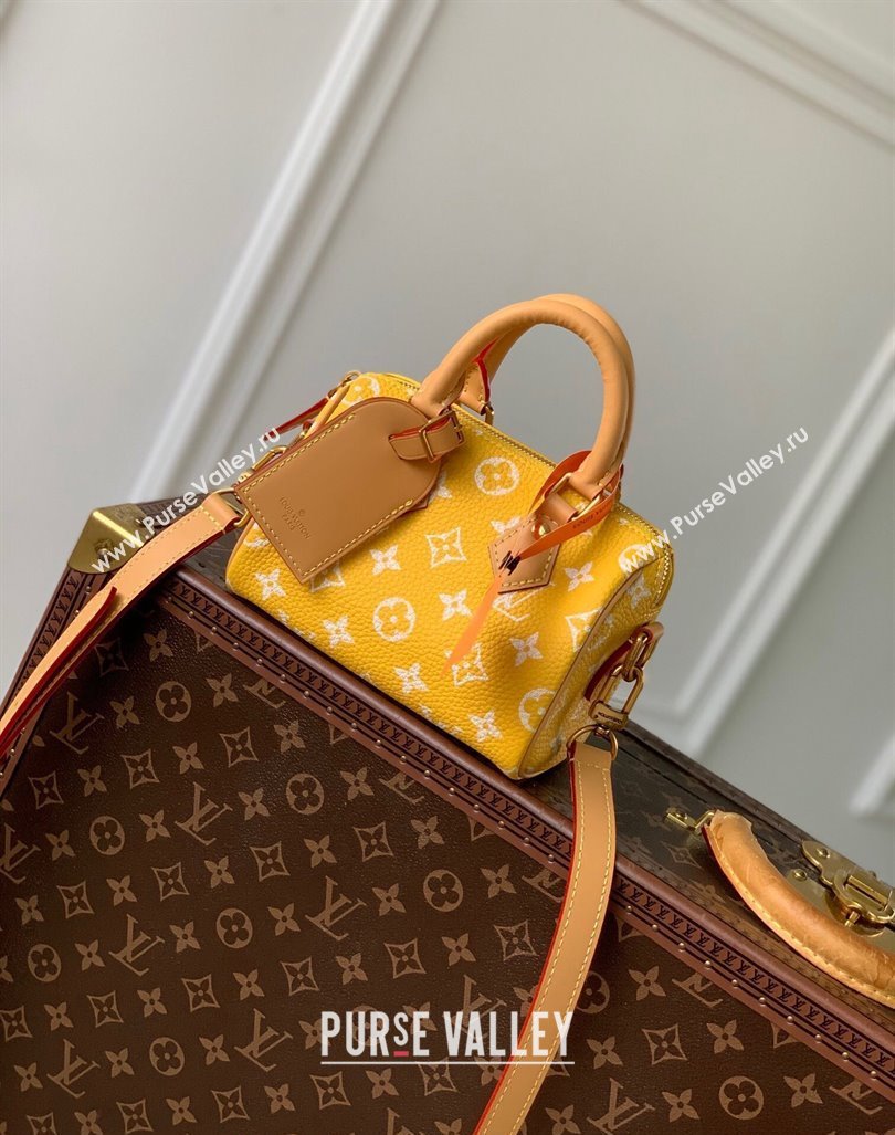 Louis Vuitton Speedy P9 Bandouliere 18 Bag in Soft calfskin Jaune Yellow M24419 2024 Runway (KI-240807014)