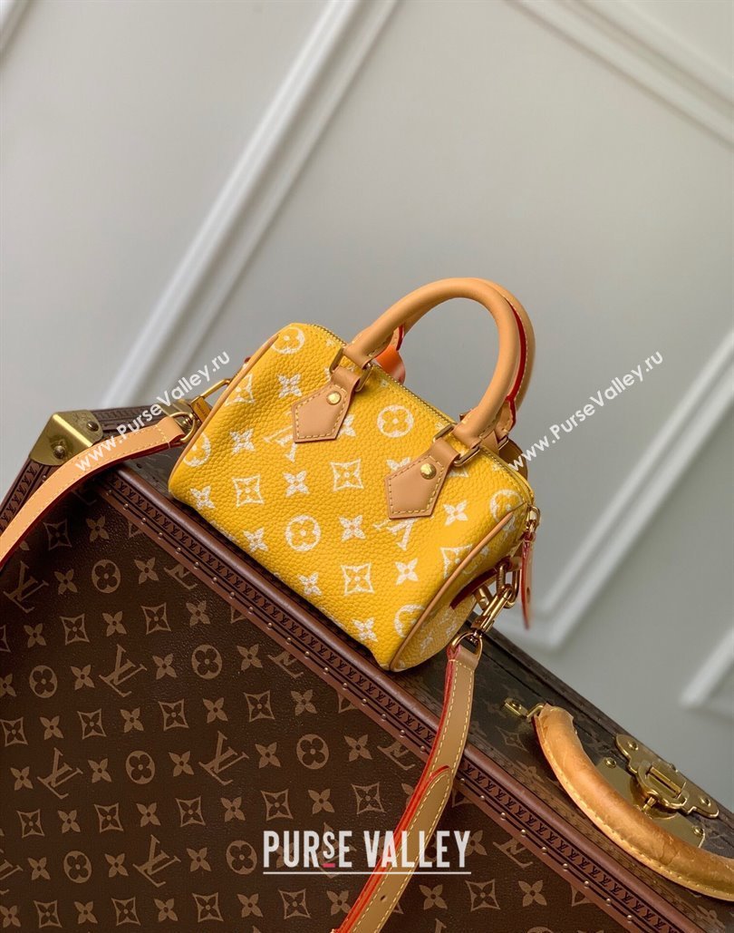 Louis Vuitton Speedy P9 Bandouliere 18 Bag in Soft calfskin Jaune Yellow M24419 2024 Runway (KI-240807014)