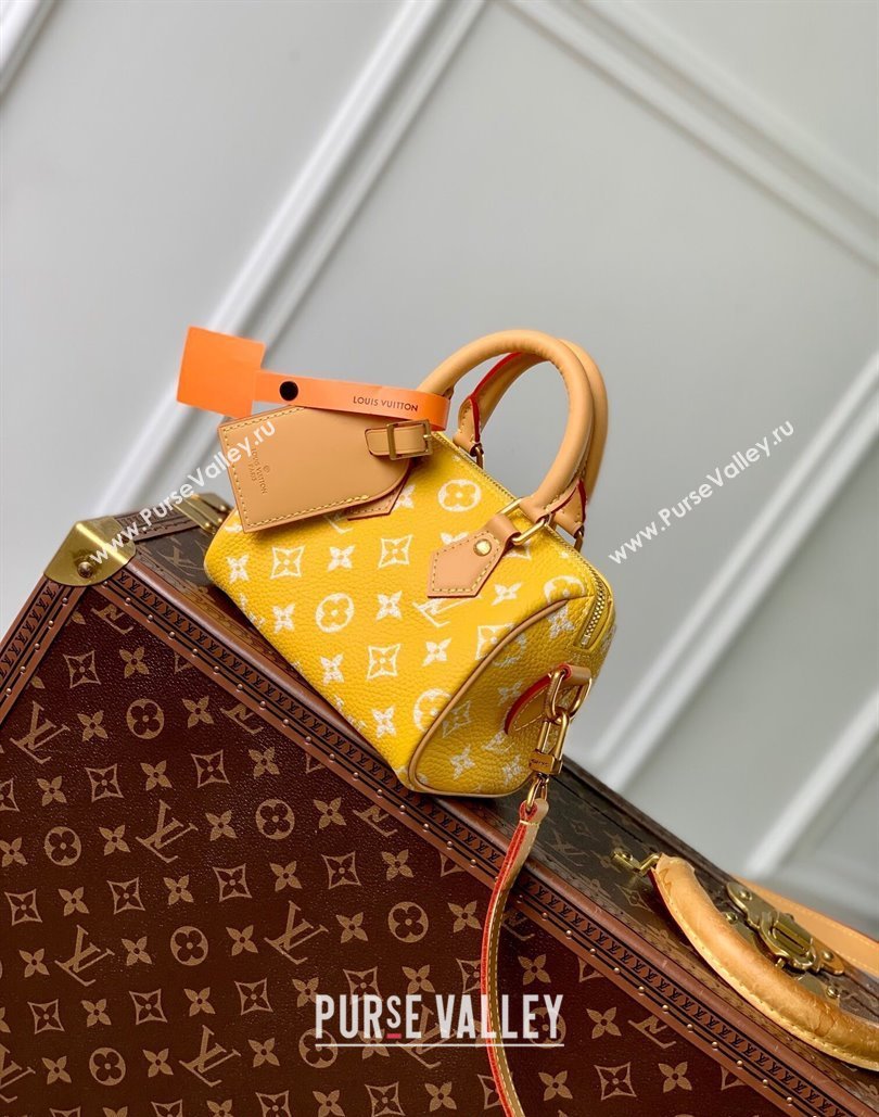 Louis Vuitton Speedy P9 Bandouliere 18 Bag in Soft calfskin Jaune Yellow M24419 2024 Runway (KI-240807014)