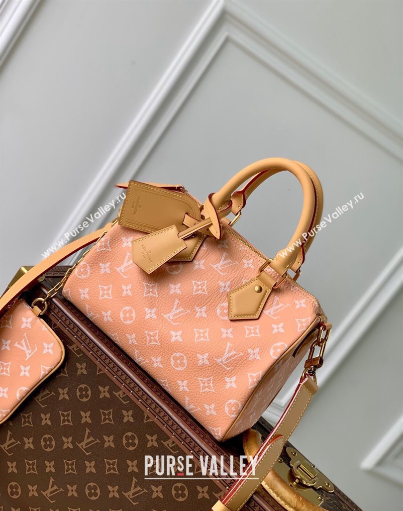 Louis Vuitton Speedy P9 Bandouliere 25 Bag in Soft Calfskin M24424 Light Pink 2024 Runway (KI-240807007)