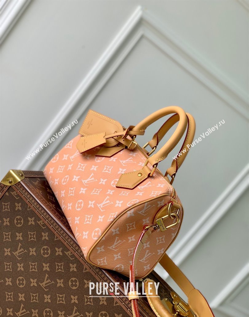 Louis Vuitton Speedy P9 Bandouliere 25 Bag in Soft Calfskin M24424 Light Pink 2024 Runway (KI-240807007)