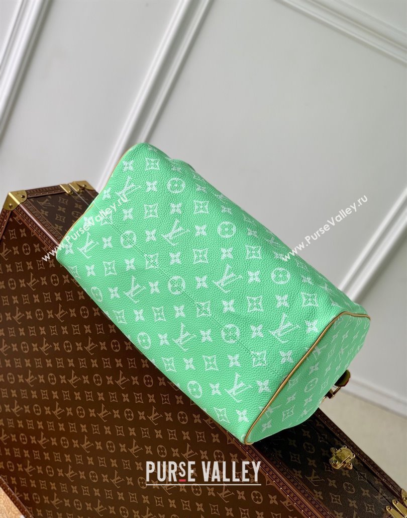 Louis Vuitton RUNWAY Speedy P9 Bandouliere 40 Bag in Soft Calfskin M24417 Light Green 2024 (KI-240807008)