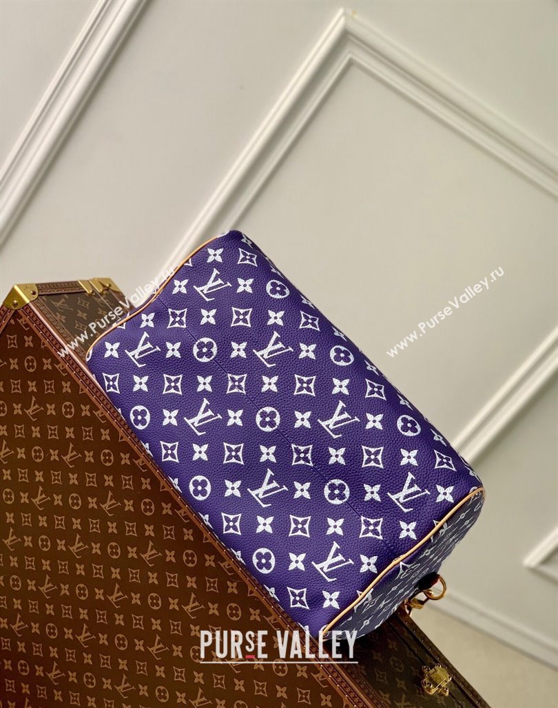 Louis Vuitton RUNWAY Speedy P9 Bandouliere 40 Bag in Soft Calfskin M24417 Amethyst Purple 2024 (KI-240807009)