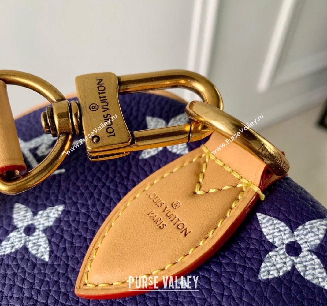 Louis Vuitton RUNWAY Speedy P9 Bandouliere 40 Bag in Soft Calfskin M24417 Amethyst Purple 2024 (KI-240807009)