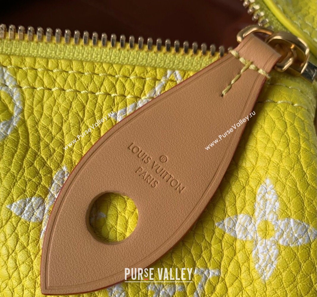 Louis Vuitton RUNWAY Speedy P9 Bandouliere 40 Bag in Soft Calfskin M24419 Neon Yellow 2024 (KI-240807010)