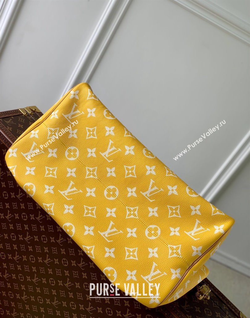 Louis Vuitton Speedy P9 Bandouliere 50 Travel Bag in Soft calfskin M46963 Jaune Yellow 2024 (KI-240807002)