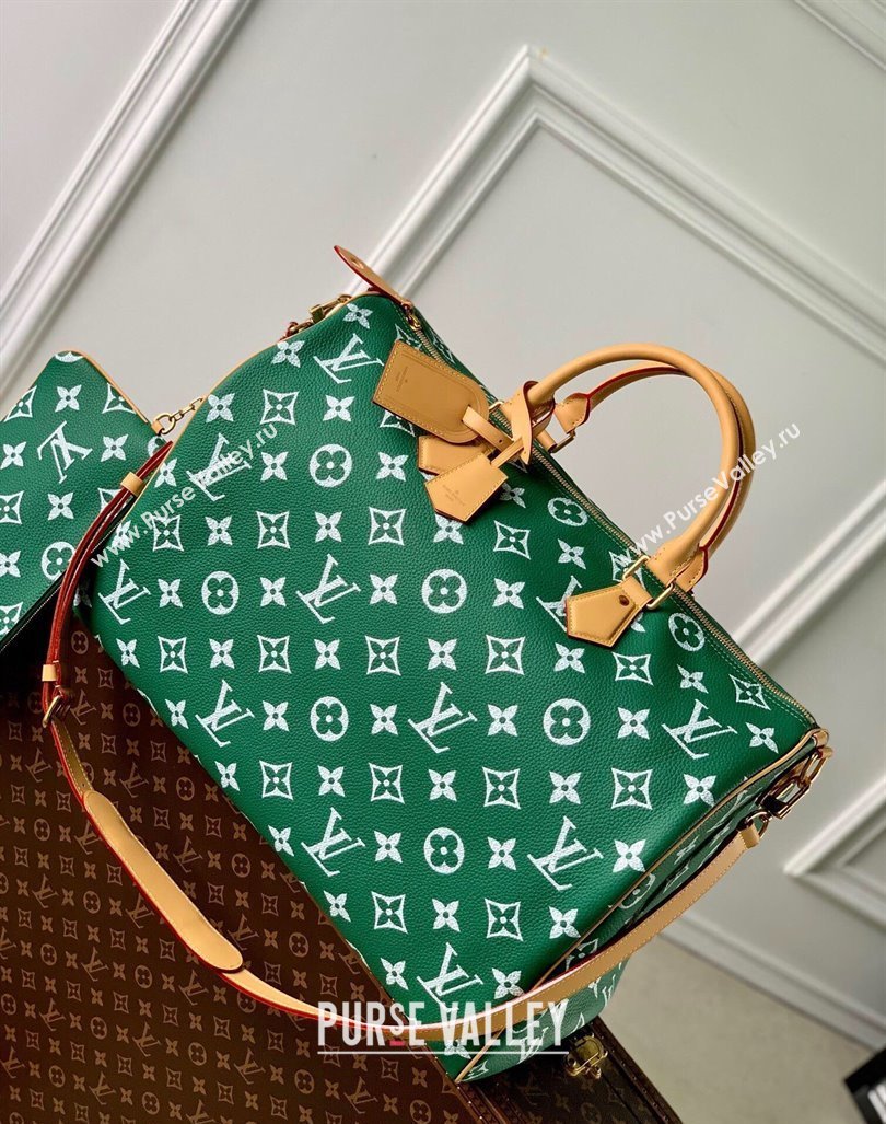 Louis Vuitton Speedy P9 Bandouliere 50 Travel Bag in Soft calfskin M46991 Vert Green 2024 (KI-240807003)