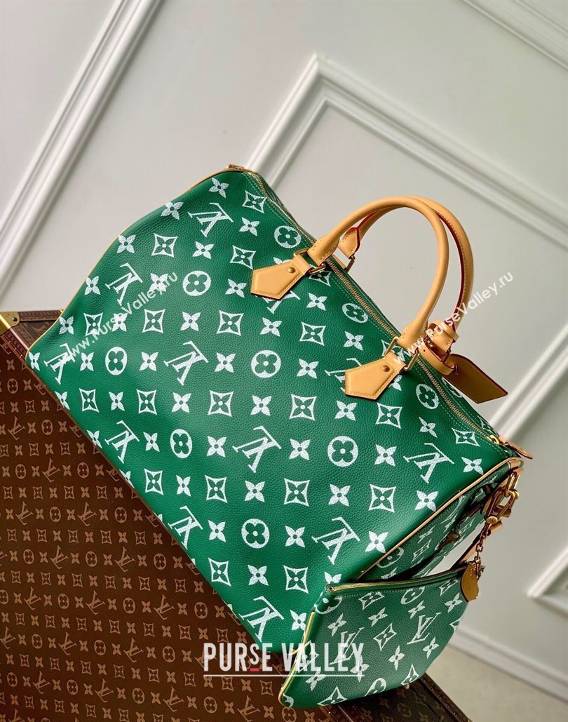 Louis Vuitton Speedy P9 Bandouliere 50 Travel Bag in Soft calfskin M46991 Vert Green 2024 (KI-240807003)