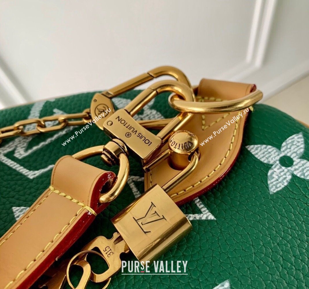 Louis Vuitton Speedy P9 Bandouliere 50 Travel Bag in Soft calfskin M46991 Vert Green 2024 (KI-240807003)