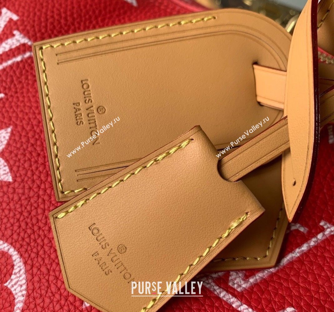 Louis Vuitton Speedy P9 Bandouliere 50 Travel Bag in Soft calfskin M46961 Red 2024 (KI-240807005)