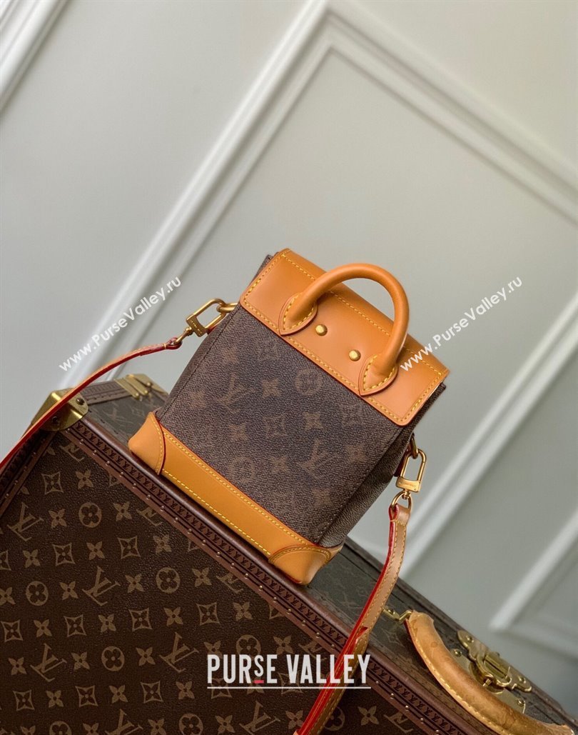 Louis Vuitton Steamer 15 bag in Monogram Dust Canvas with Chain Lock 2024 M11630 (KI-240807028)