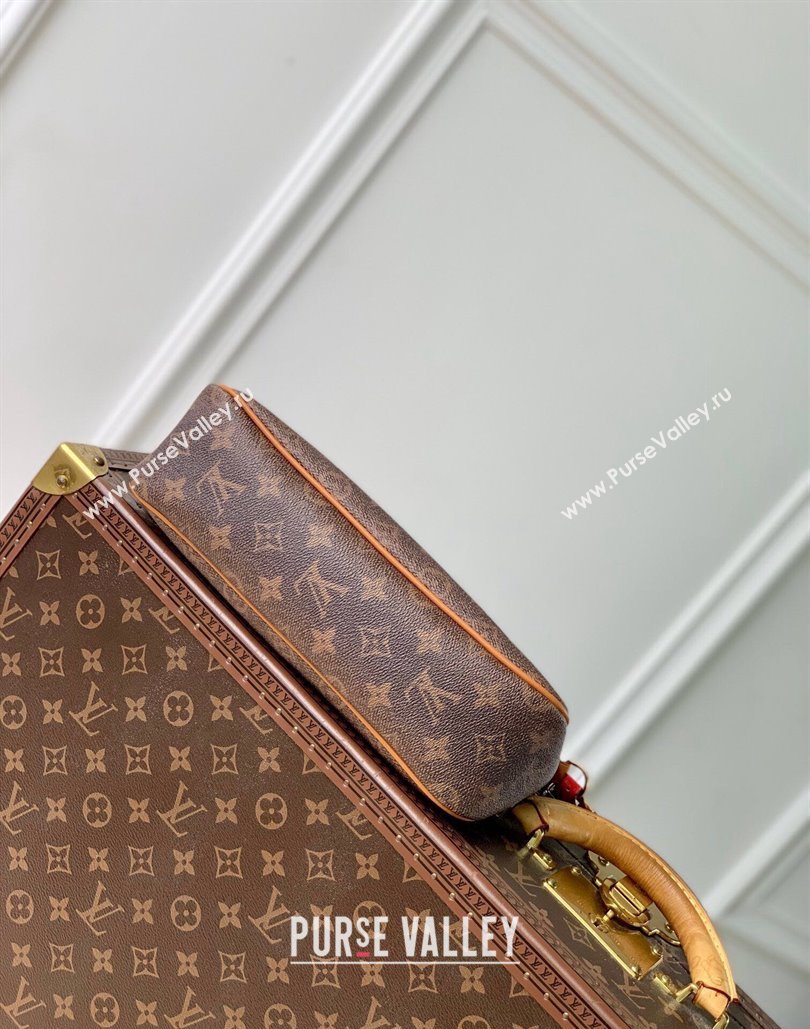 Louis Vuitton Pochette Accessoire XL Bag in Monogram Dust Canvas with Tassel Strap 2024 M11623 (KI-240807029)