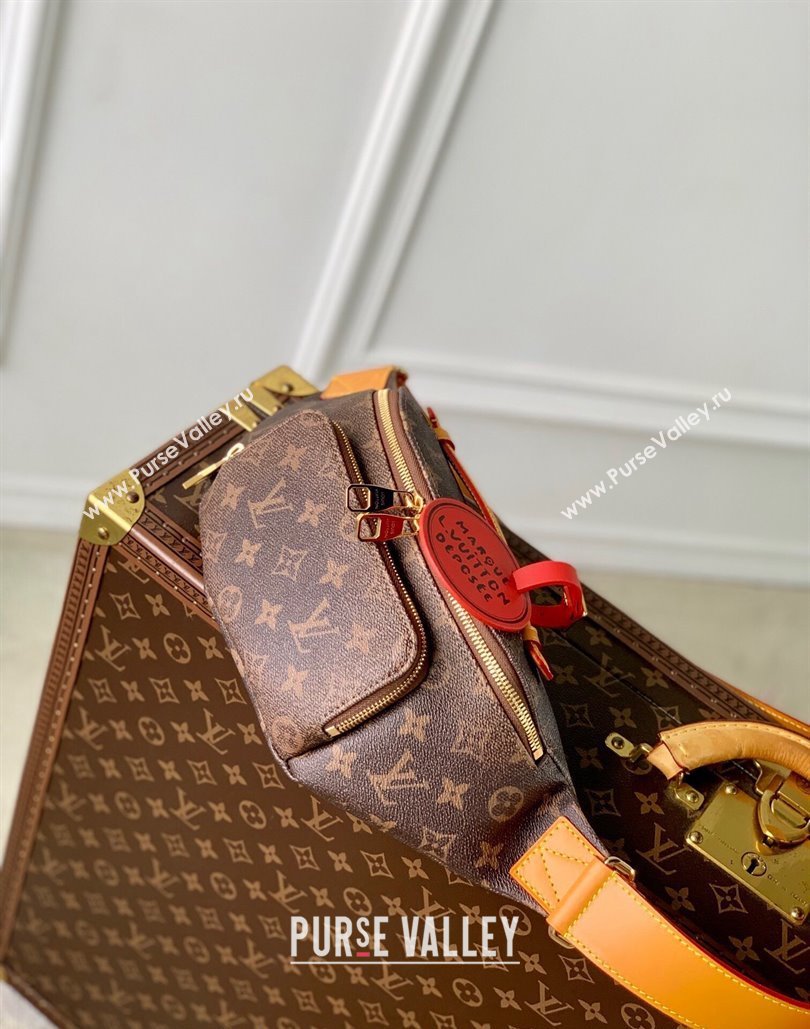 Louis Vuitton Rush Bumbag Belt Bag in Monogram Dust Canvas 2024 M11539 (KI-240807030)