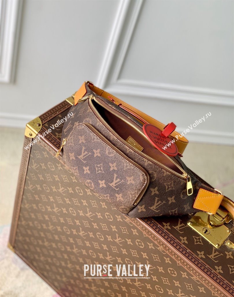 Louis Vuitton Rush Bumbag Belt Bag in Monogram Dust Canvas 2024 M11539 (KI-240807030)