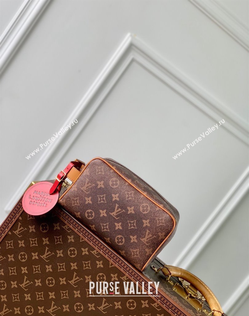 Louis Vuitton Locker Dopp Kit Clutch in Monogram Dust Canvas 2024 M11765 (KI-240807031)