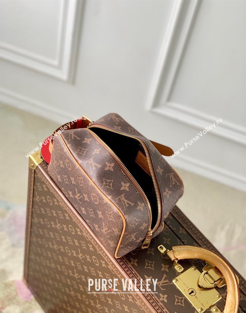 Louis Vuitton Locker Dopp Kit Clutch in Monogram Dust Canvas 2024 M11765 (KI-240807031)