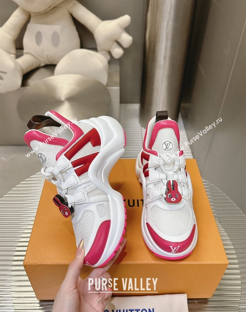 Louis Vuitton LV Archlight Sneakers with Rabbit Patch White/Red 2024 (MD-240815097)