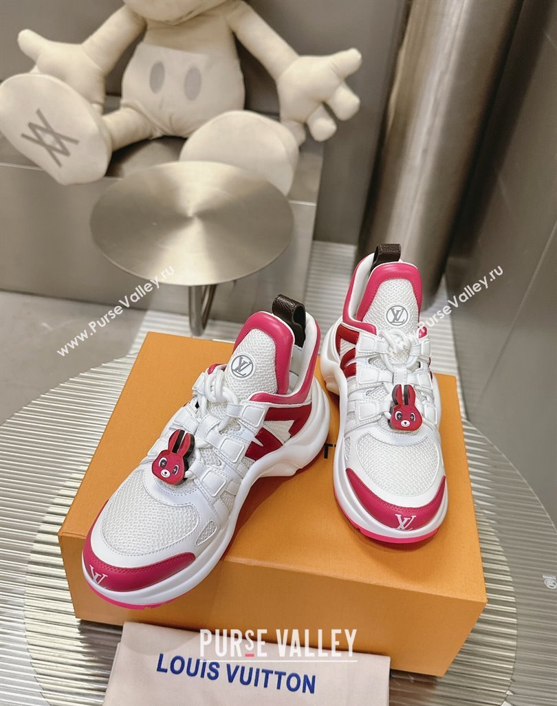 Louis Vuitton LV Archlight Sneakers with Rabbit Patch White/Red 2024 (MD-240815097)