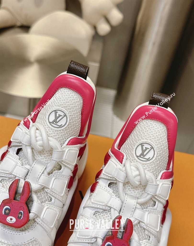 Louis Vuitton LV Archlight Sneakers with Rabbit Patch White/Red 2024 (MD-240815097)